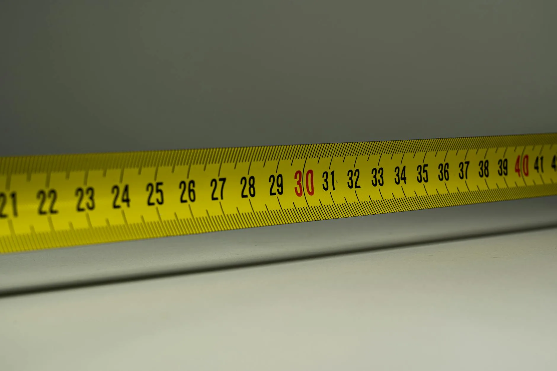 Measuring tape for planning hot tub space dimensions