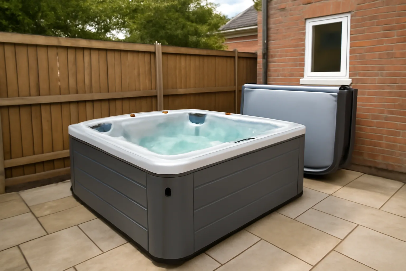Garden hot tub location checked for home insurance cover